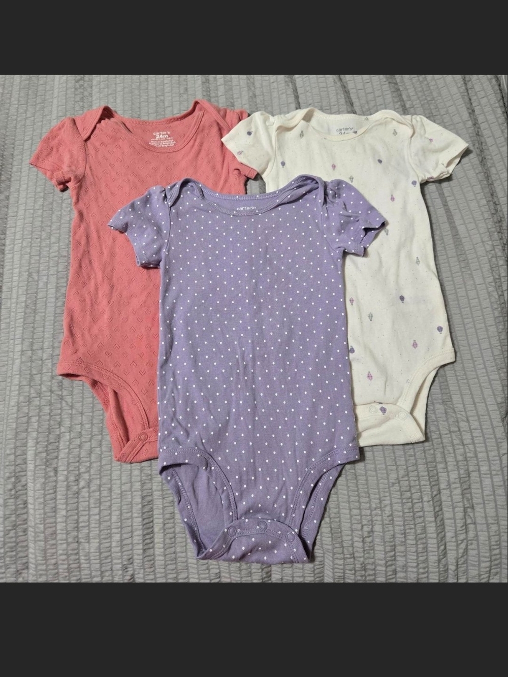 Carter's Set Of 3 Girls Bodysuits